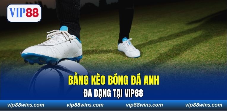 Bảng kèo bóng đá Anh đa dạng tại VIP88