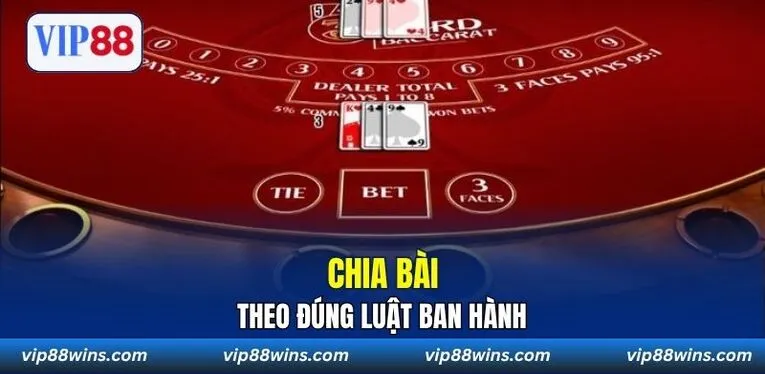 Chia bài theo đúng luật ban hành